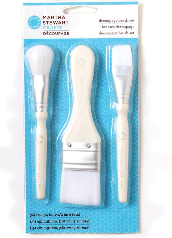 Martha Stewart decoupage brush setMartha Stewart decoupage brush set