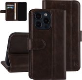 UNIQ Accessory Bruin Book Case Telefoonhoesje voor Apple iPhone 13 Pro - Pu Leather & Bescherming