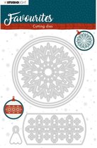 Studio Light Embossing Die Cut Stencil Winter's Favourites nr.340 STENCILSL340