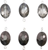 Tim Holtz Assemblage links - 6 stuks - smoky mirror