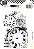 Carabelle Cling Stamp A6 Achtergrond Horloges  - 105 x 148 mm