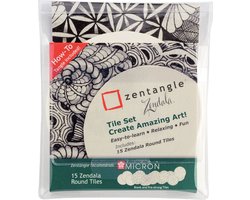 Sakura Zentangle Zendela Set Tile Set