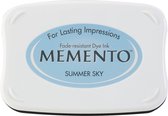 ME-604 Inkpad Large Memento Summer sky -  licht blauw stempel inktkussen groot