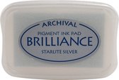 Brilliance ink pad starlite silver