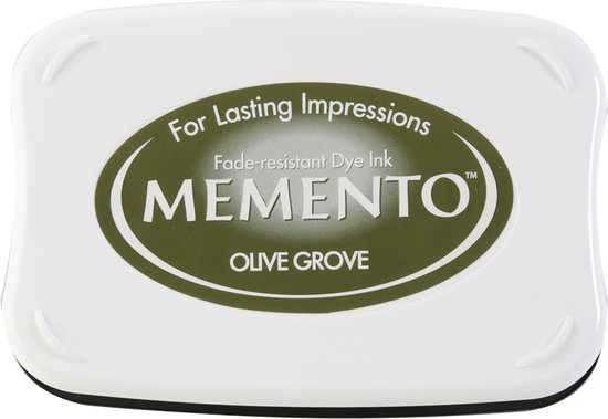 Foto: Me 708 memento ink pad olive grove stempelkussen waterbasis olijf groen