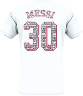 PSG Messi ‘Eiffel’ t-shirt wit – Kids - 116 - maat 116