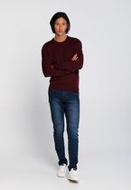 J&JOY - Mannen Trui Essentials Burgundy