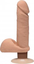 The D - Perfect D with Balls Vibrating - 7 Inch - Caramel - Realistic Dildos