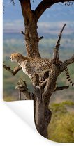 Stickers Stickers muraux - Léopard - Arbre - Animal - 60x120 cm - Film adhésif