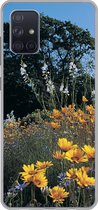 Geschikt voor Samsung Galaxy A51 hoesje - Bloemen - Natuur - Kleur - Siliconen Telefoonhoesje
