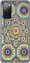 Geschikt voor Samsung Galaxy S20 FE hoesje - Een close up van een Marokkaanse mozaïek - Siliconen Telefoonhoesje