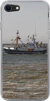Geschikt voor iPhone 7 hoesje - Noordzee - Vissersboot - Water - Siliconen Telefoonhoesje
