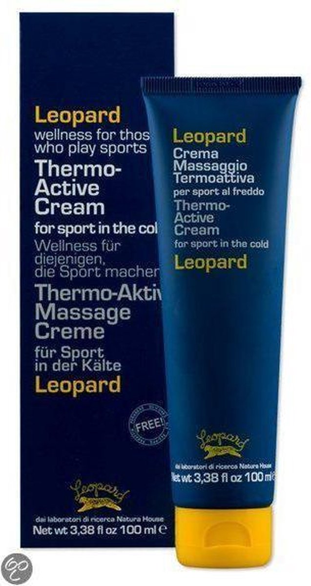 Goedkoopste Leopard-Sport-Warmte Massagecrème-100 ml.