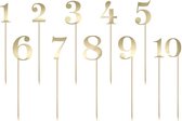 Leeftijd versiering gouden taart cijfers