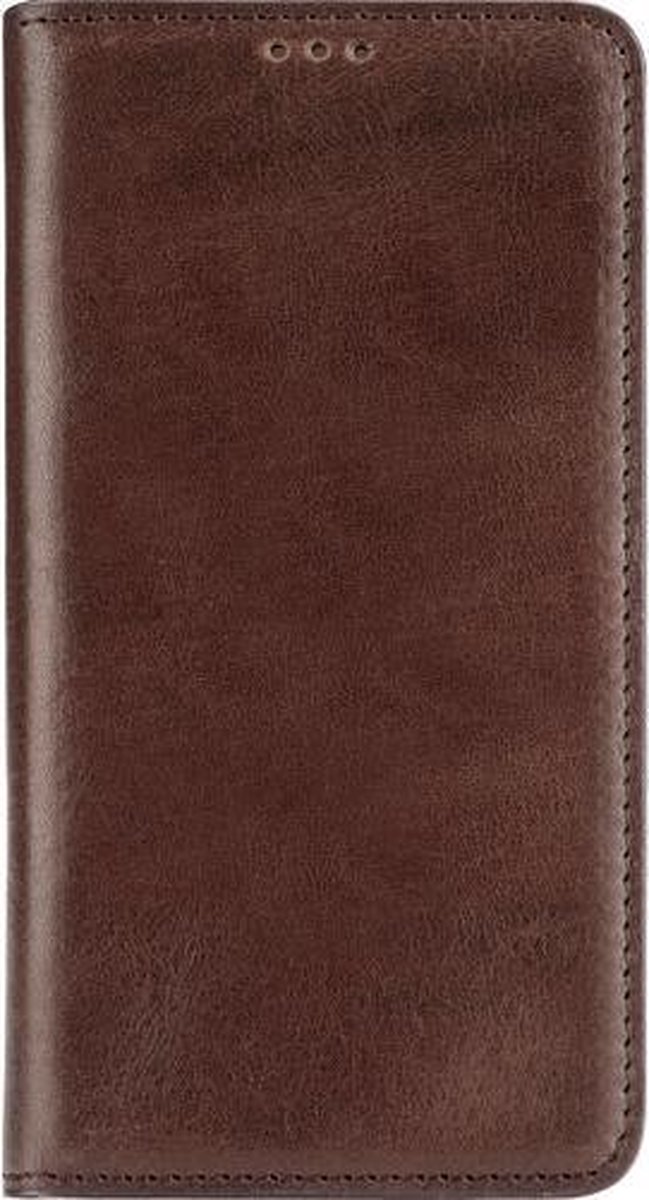 Melkco Italian Leather Wallet Book Case Herman Coffee voor Samsung Galaxy S6
