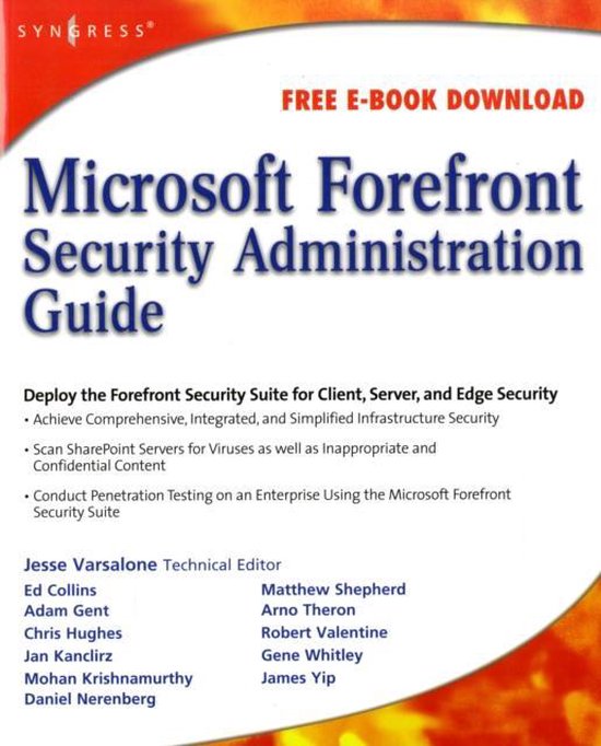 Microsoft Forefront Security Administration Guide - cover