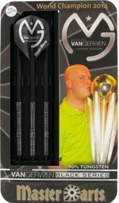 Michael van Gerwen dartpijlen - limited black - 21 gram | bol.com