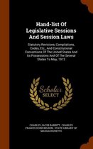 Hand-List of Legislative Sessions and Session Laws