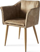 Riviera Maison - Megan  Dining  Armchair  -camel