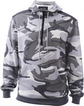 Camouflage hoodie/sweater wit maat XXL
