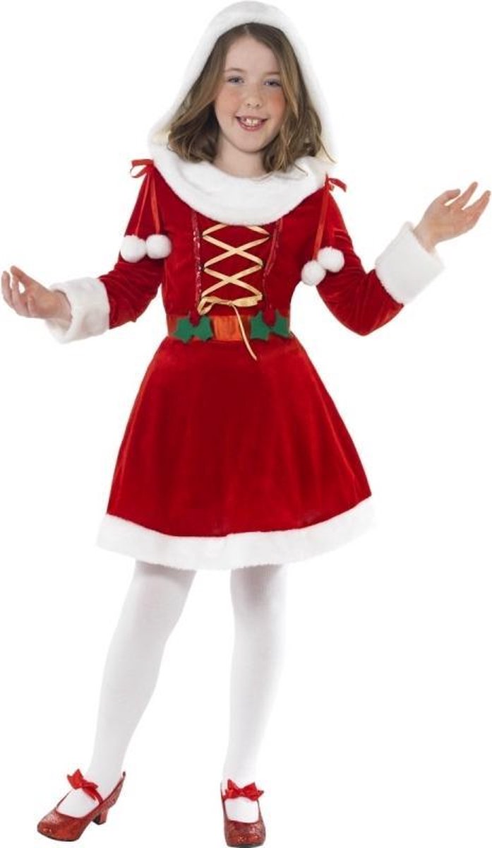 Santa kerst kleedje voor meisjes 115-128 (4-6 jaar) | bol