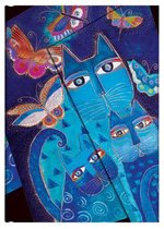 Paperblanks Blue Cats & Butterflies Midi Lined Journal