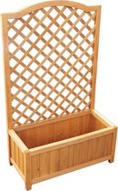 Plantenbak met klimplantenrek 60 x 26 x 100cm
