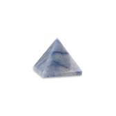 Blauwe kwarts piramide 25 mm edelsteen