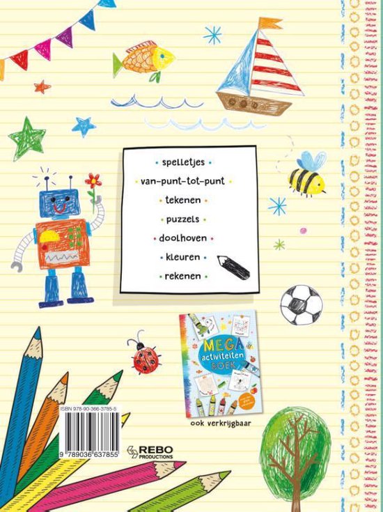Thumbnail van een extra afbeelding van het spel Kinderboeken Rebo Doeboek - Super Activiteitenboek meer dan 500 aktiviteiten