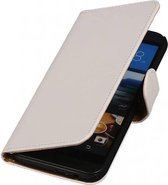 Bookstyle Wallet Case Hoesjes Geschikt voor HTC One M9 Wit