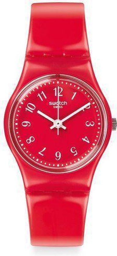 Swatch - Pretty Sexy LR127 - Polshorloge - 25 mm - Rood | bol.com