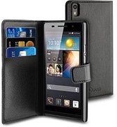 muvit Huawei Ascend P6S Wallet Case with 3 cardslots Black