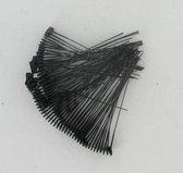 Snorharen zwart, 80 mm, 300 stuks. [ Kunststof ]