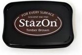 Stazon sneldrogend stempelkussen Timber Brown