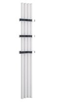 Eastbrook Burford Design radiator verticaal aluminium mat wit 180x27,5cm1348 watt