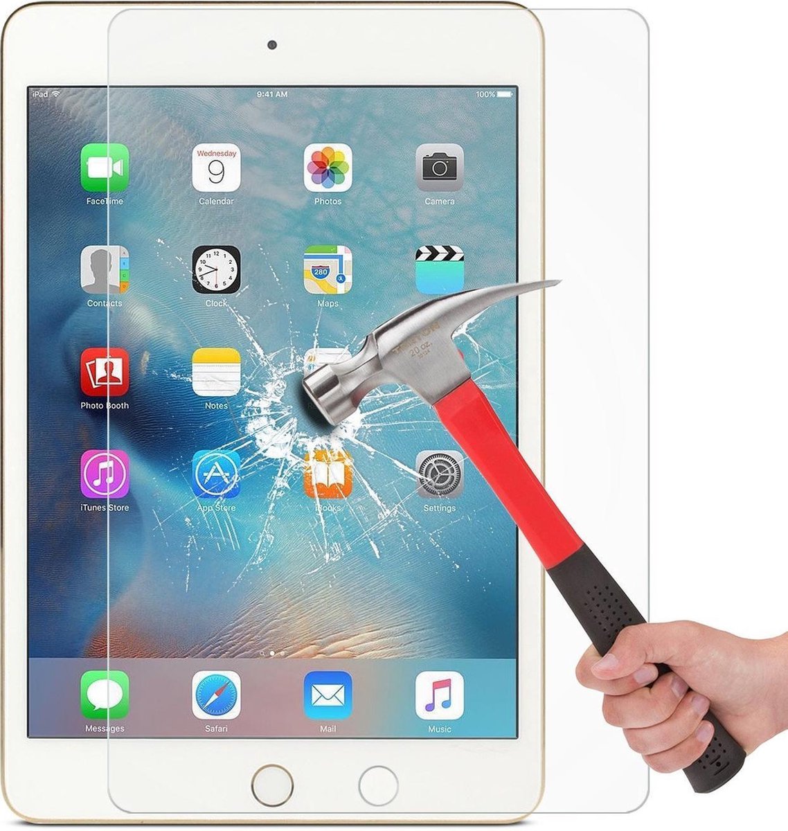 Geschikt voor Apple iPad Pro 9.7 Tempered Glass / Glazen screenprotector 2.5D 9H