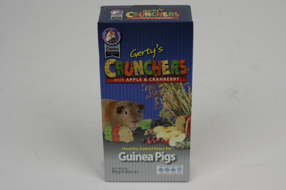 Tiny Friends Farm Gerty Guinea Pig Scrummies - Knaagdiersnack - Appel Cranberry 120 g