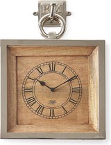 Riviera Maison Watchmaker Clock - Klok - Bruin - Aluminium
