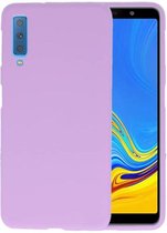 Hoesje Geschikt voor de Samsung Galaxy A7 2018 - Backcover Color Telefoonhoesje - Roze