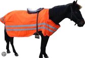 Luba Paardendekens - Reflecterende Veiligheidsdeken buitenrijdeken - Oranje - 205