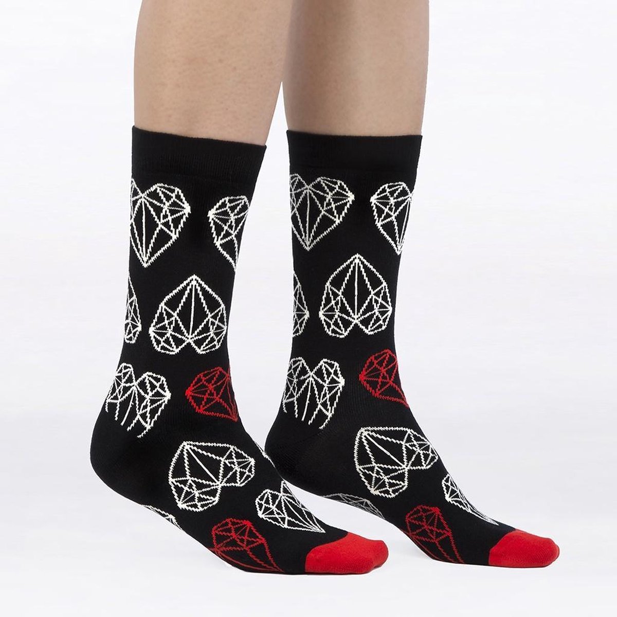 Ballonet Socks - DearYou / 41-46 - Fun sokken - diamant vorm afbeeldingen