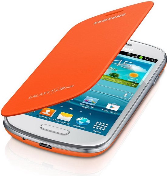 Samsung Flip Cover voor de Samsung Galaxy S3 Mini - Oranje