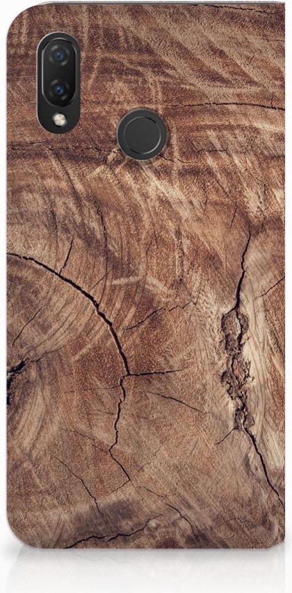 Standcase Hoesje voor Huawei P Smart Plus Book Wallet Case Tree Trunk