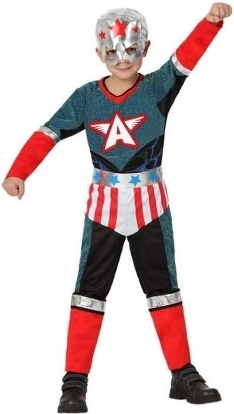 Superhelden kapitein Amerika verkleed set / kostuum voor jongens - carnavalskleding - voordelig geprijsd jaar)