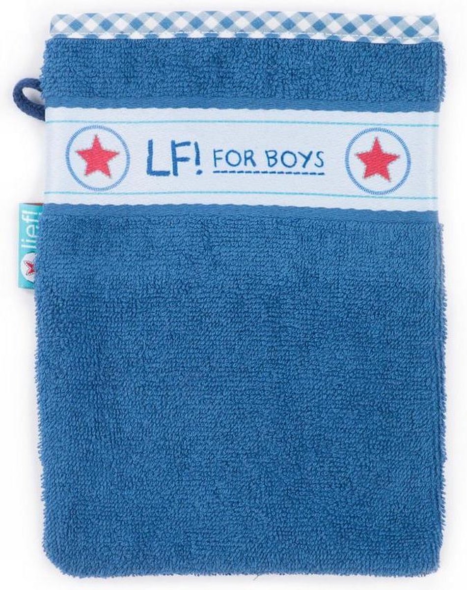 Lief! Lifestyle Washandje - Donker Blauw - 16 x 21