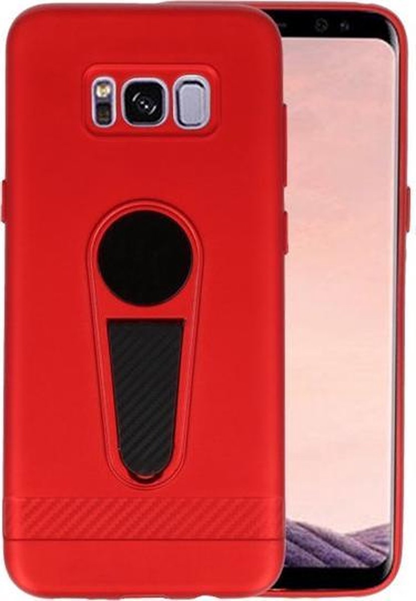 Rood Magneet Stand Case hoesje voor Samsung Galaxy S8 Plus