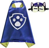 Paw Patrol Chase verkleedkostuum: Cape + Masker