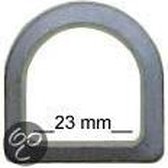 Campking D-ring 23 mm aluminium zak 5 stuks