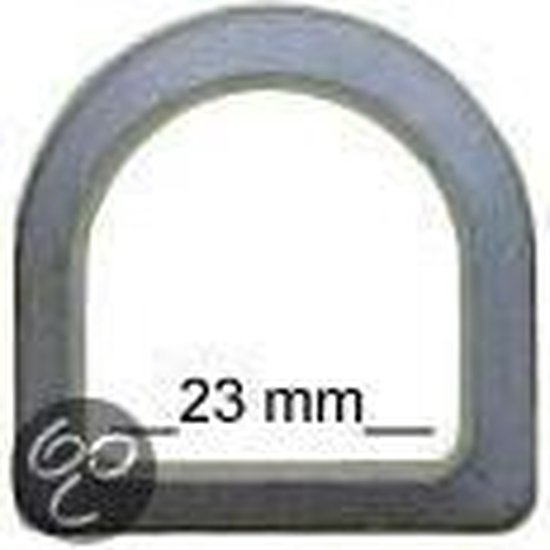 Campking D-ring 23 mm aluminium zak 5 stuks
