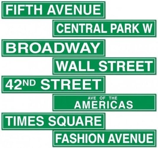 New York straatbord decoratie
